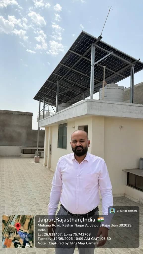 Elevated Rooftop Solar — Keshar Nagar, Jaipur